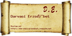 Darvasi Erzsébet névjegykártya