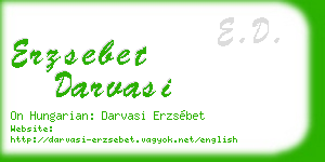 erzsebet darvasi business card